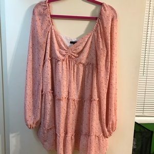 Forever 21, dress, pink, floral